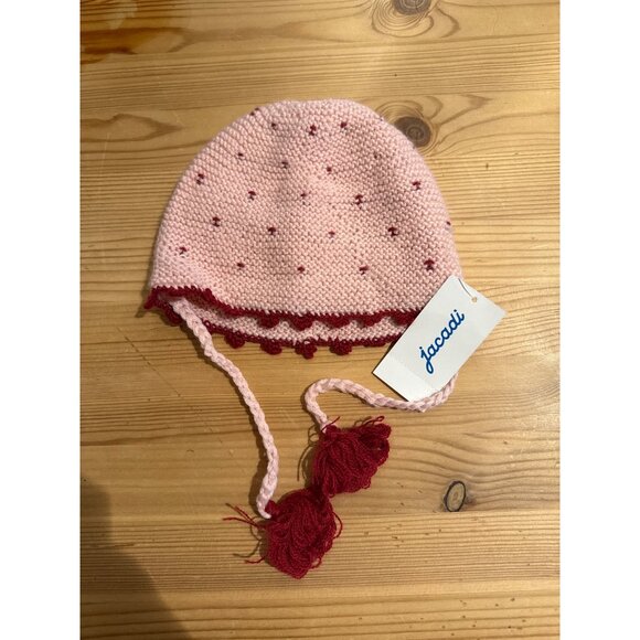 Jacadi 6 month baby girl hat and mittens bundle NWT JW - Picture 4 of 7